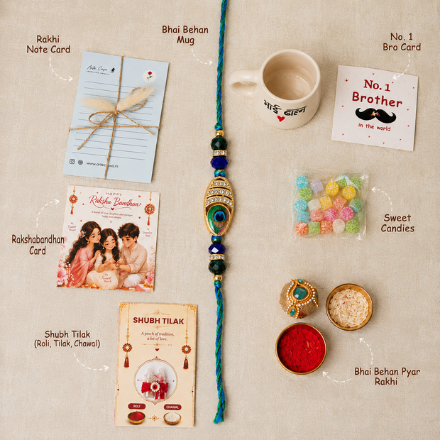 Artecasa Bhai Behan Nazar Raksha Hamper - https://artecasa.in/