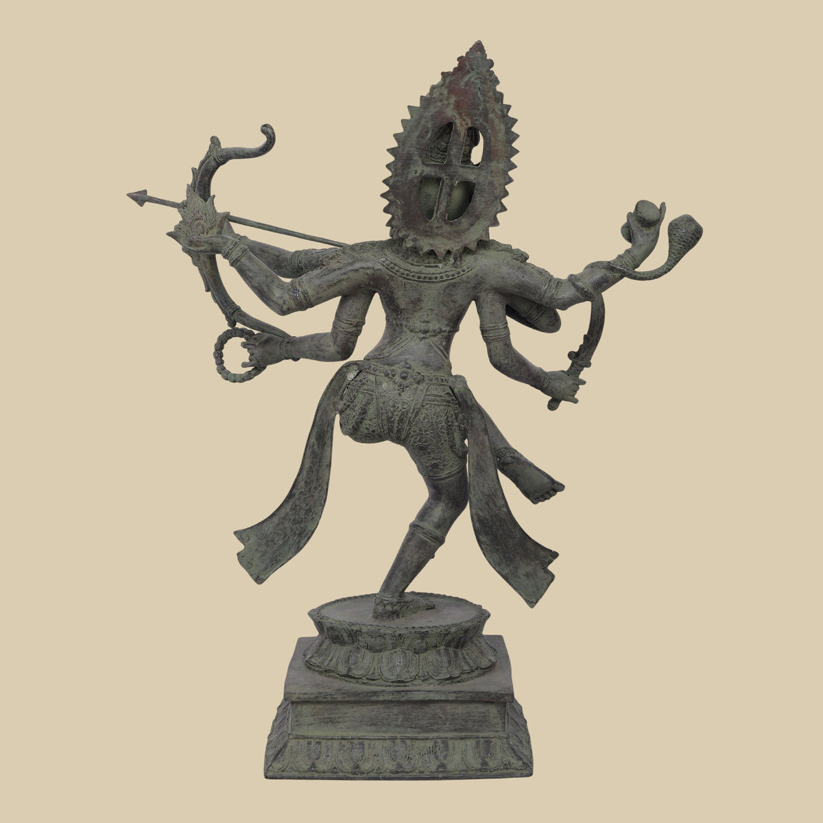 Arjuna Warrior – Sculpture in Brass