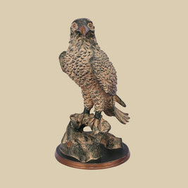 Eagle Brass Sculpture, 15 Inch Mythological Decorative Statue for Premium Interiors