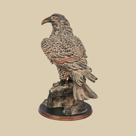 Eagle Brass Sculpture, 15 Inch Mythological Decorative Statue for Premium Interiors