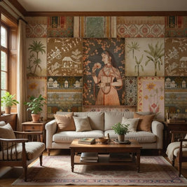 Kahani, Indian Art Theme Wallpaper, Customised