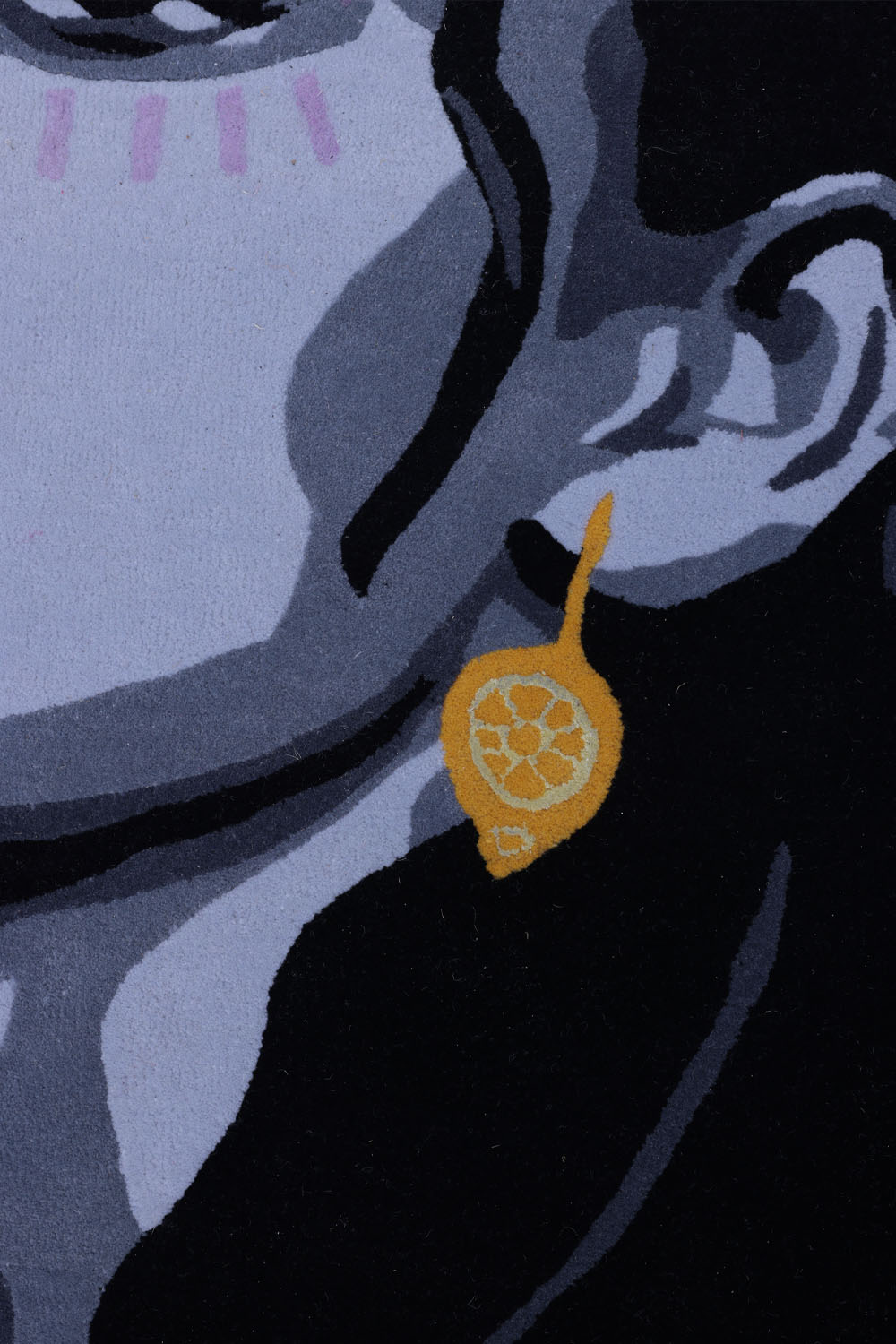 Arinna Black & White NZ Wool bamboo silk 4x6 feet Rectangle Rug