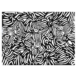 Enigma Black & White NZ Wool 5.5x4 feet Rectangle Rug - I MEAN DESIGN