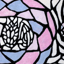 Serpent Black & White NZ Wool 5.5x4 feet Rectangle Rug - I MEAN DESIGN