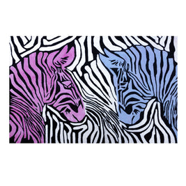 Labyrinth Black & White NZ Wool 5.5x4 feet Rectangle Rug - I MEAN DESIGN