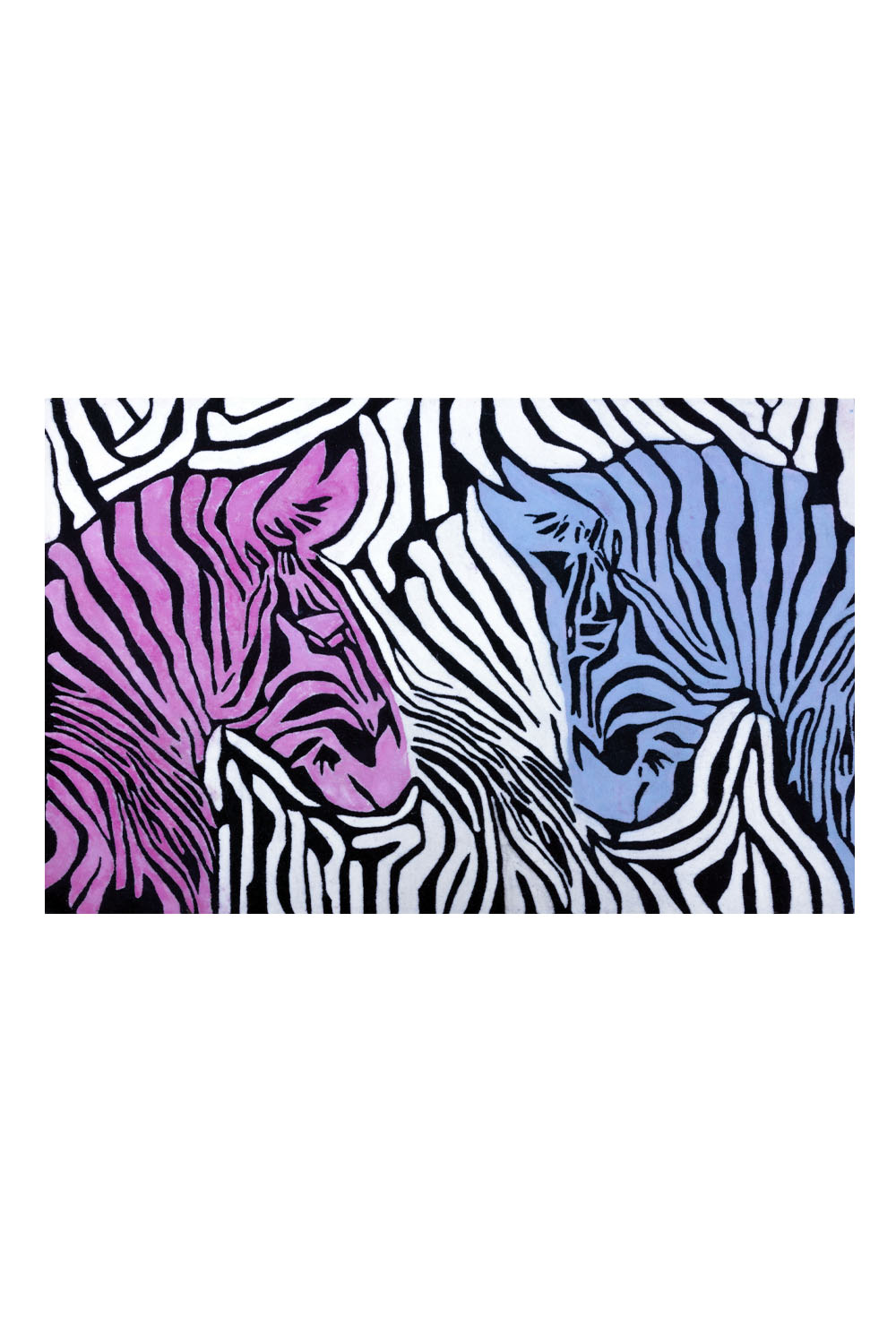 Labyrinth Black & White NZ Wool 5.5x4 feet Rectangle Rug - I MEAN DESIGN