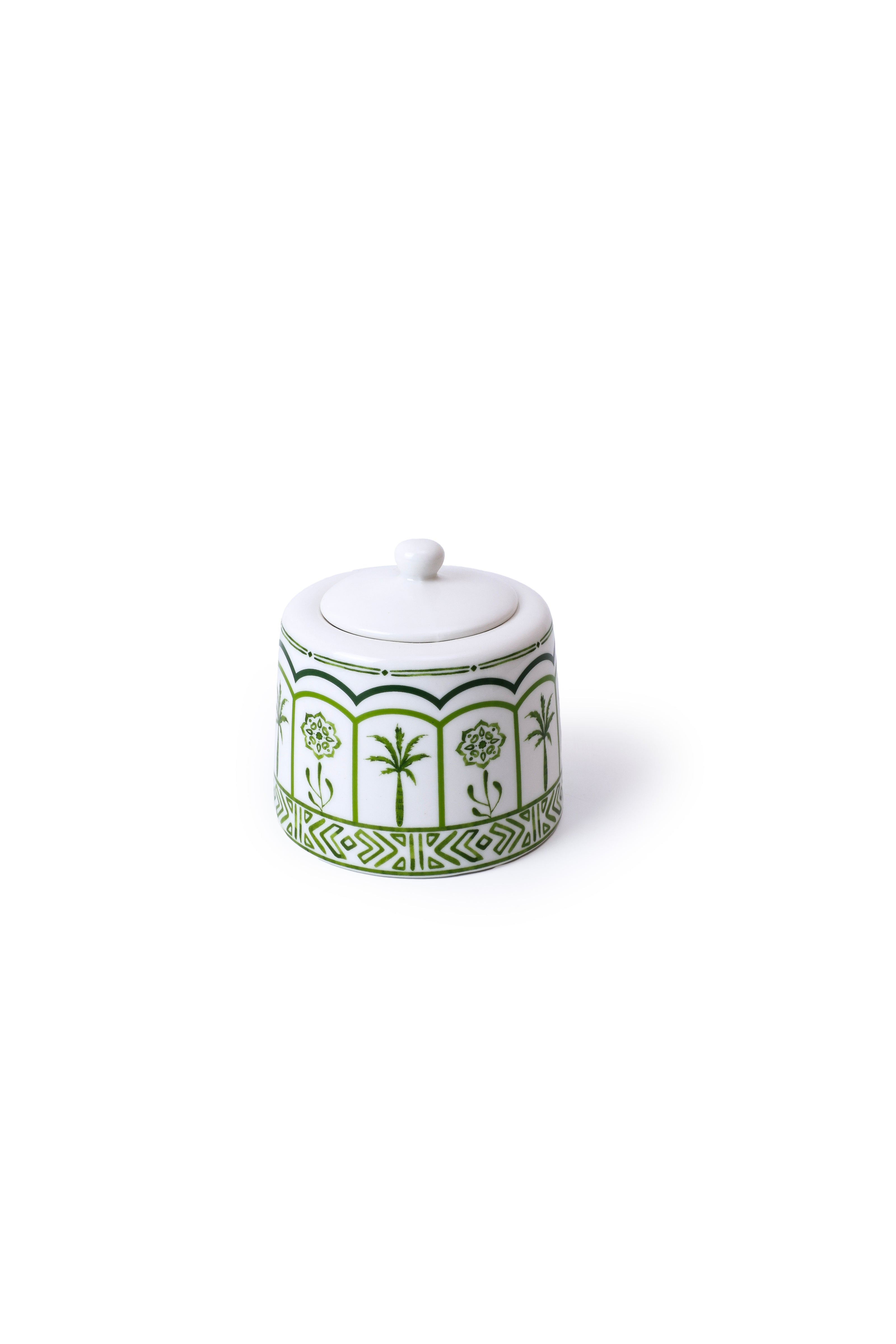 Green Lush Sugar Pot