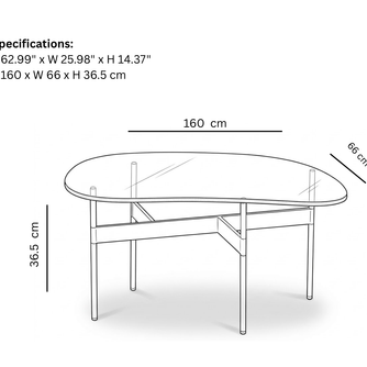 Drift Table in Glass Large