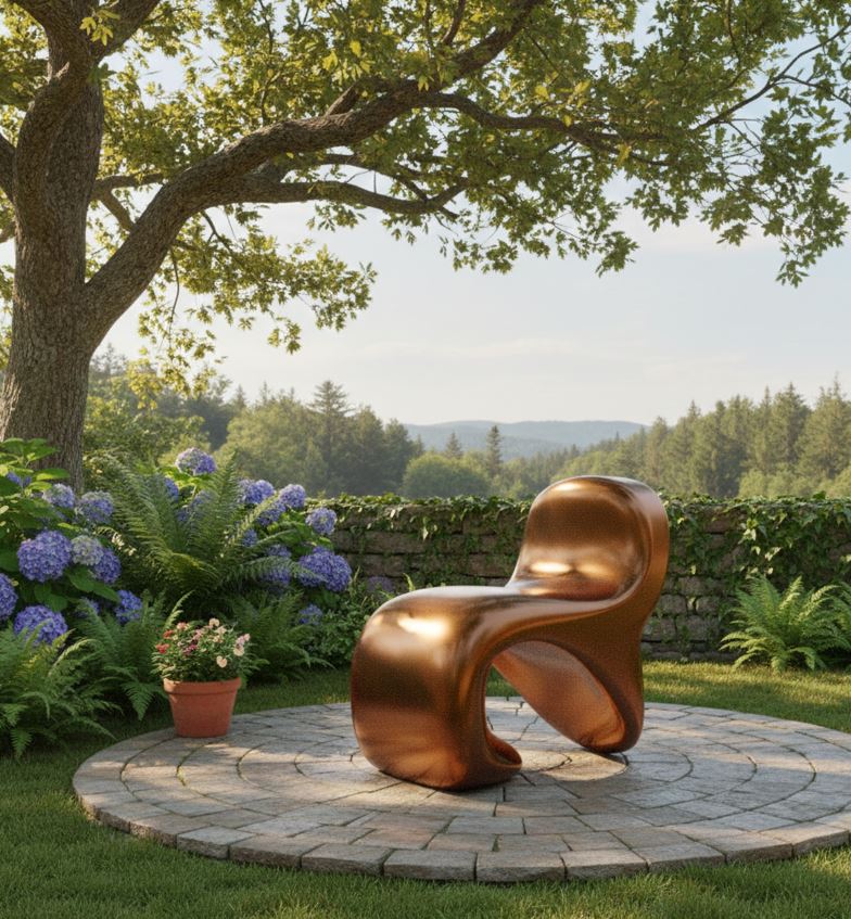 Voluptuous Chair — Glossy Bronze