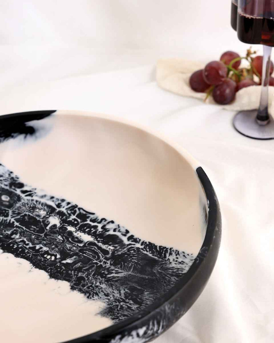 Yin Yang Shallow Bowl