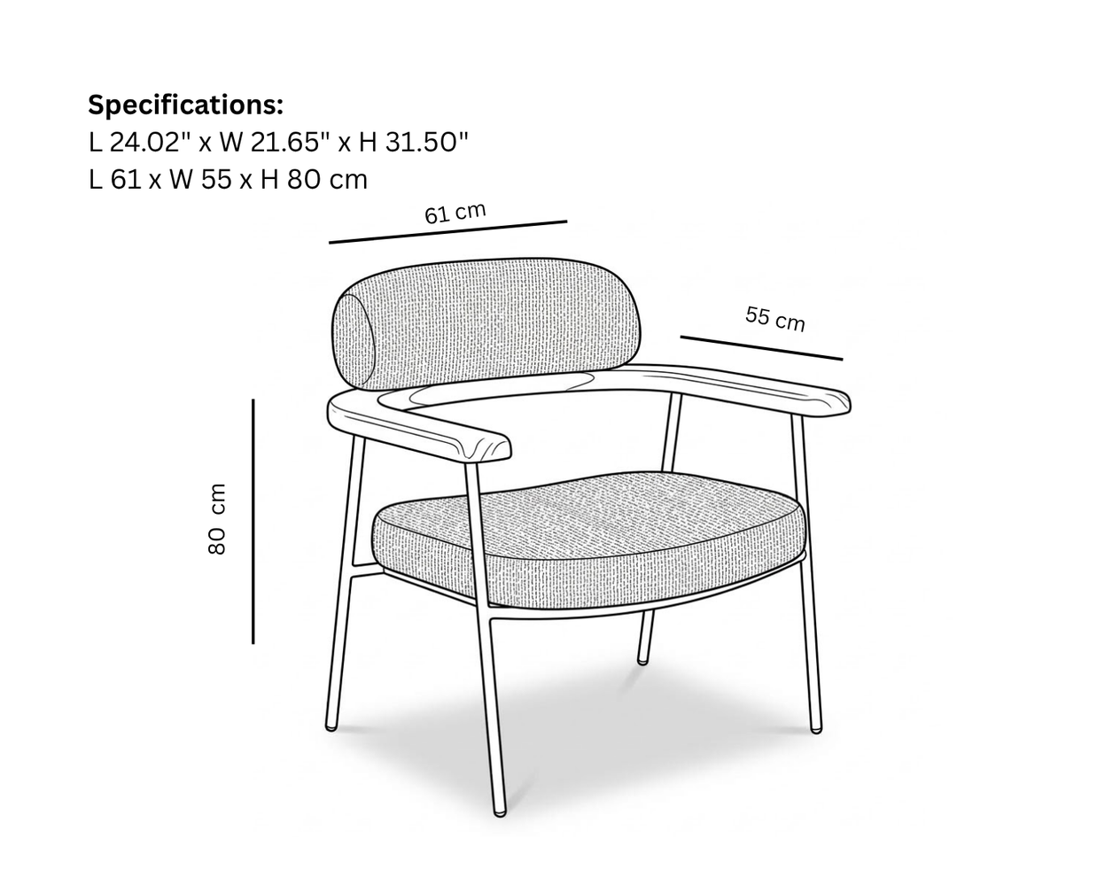 Bhima Arm Back Upholsted Lounge Chair