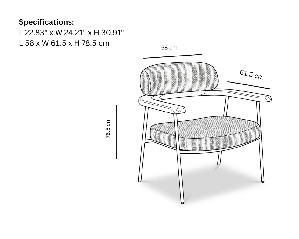 Bhima Arm Back Upholsted Dining Chair