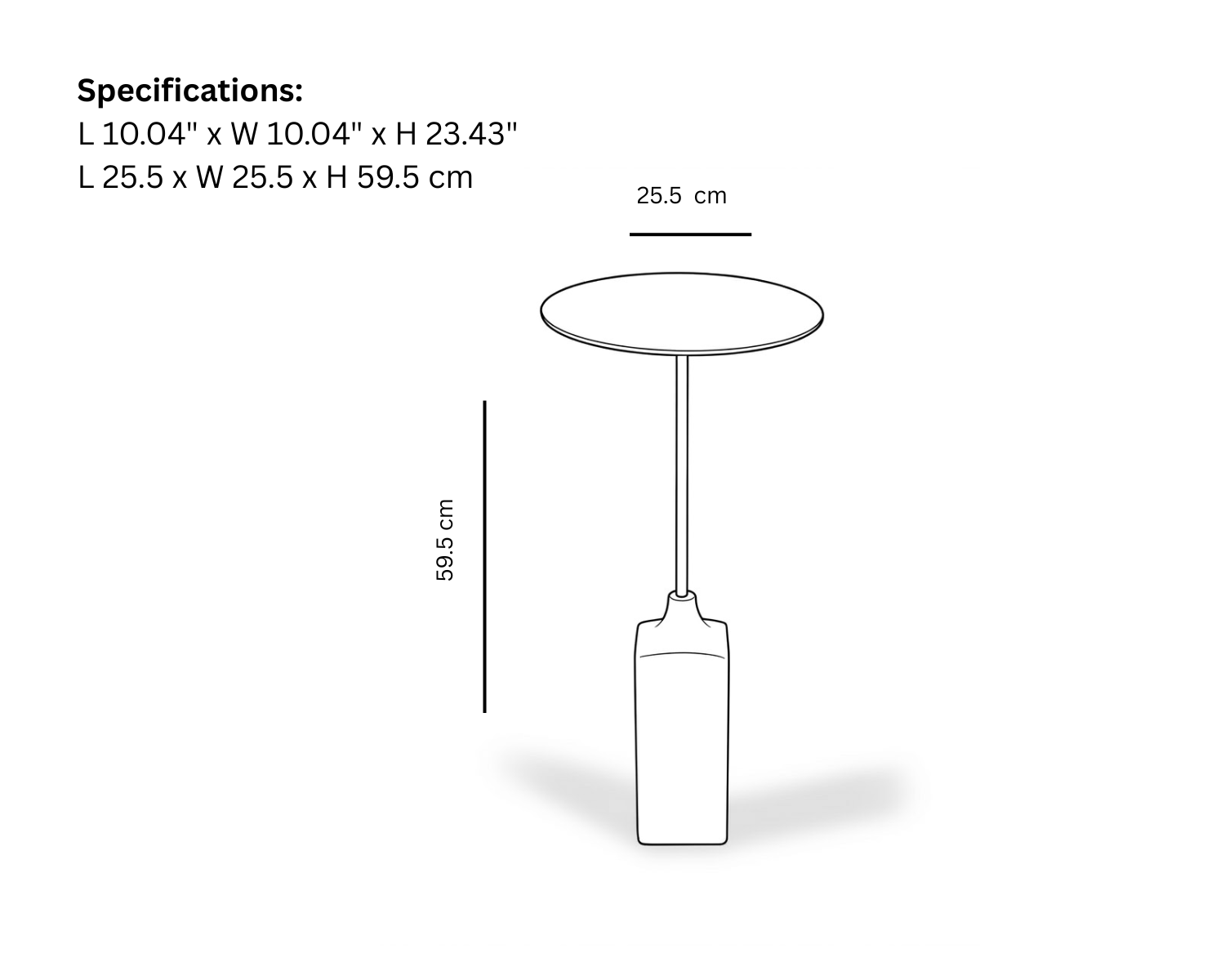 Ballam Table Small White