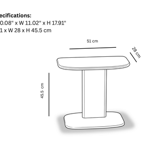 Ashanti Side Table Low and Stool