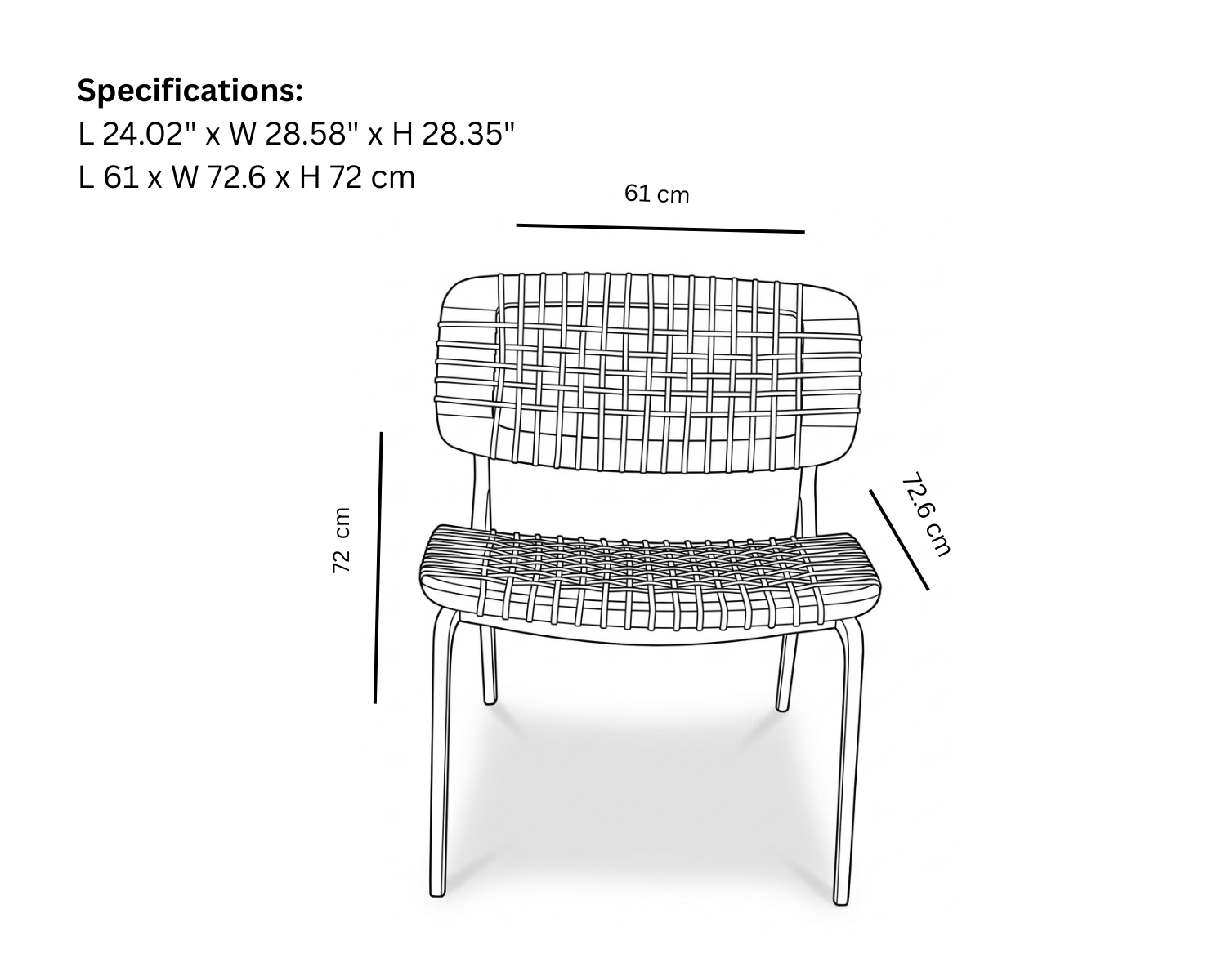 Asan Chair Leather Weave