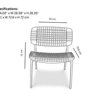 Asan Chair Leather Weave