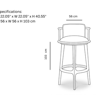 VESPER REVOLVING BAR CHAIR