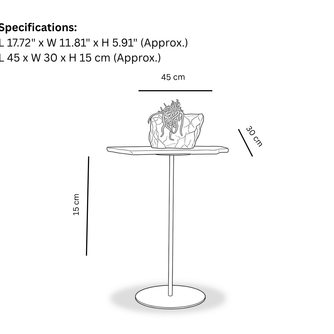 Fossil Quartz Side Table