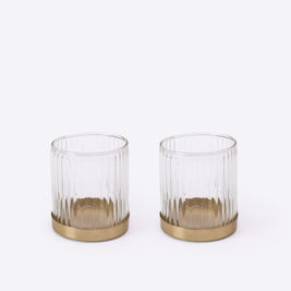 Haze Tealight Candle Holder Set of 2 - Medium