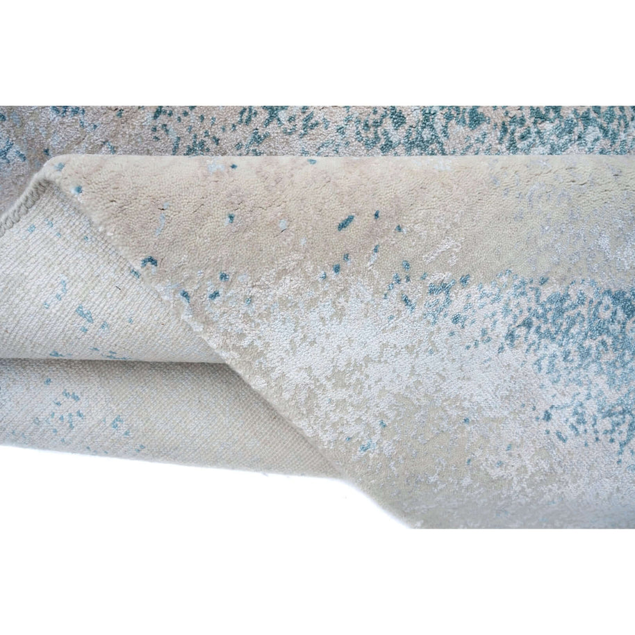 C A R I B B E A N luxury handmade rug by Cherom, New Zealand wool, multicolor, contemporary design.