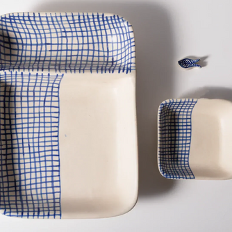 Neel- Sushi/ Chip and Dip Set with Chopstick Holder