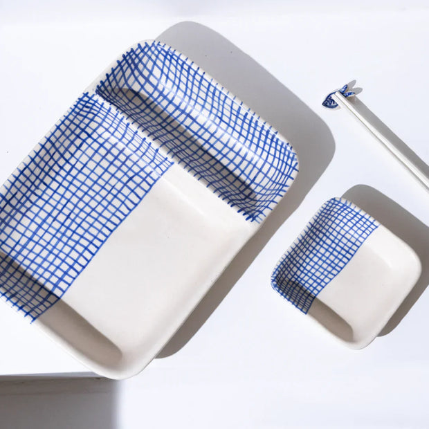 Neel- Sushi/ Chip and Dip Set with Chopstick Holder