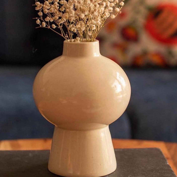 Mushroom Ceramic Vase for Home Decor | Modern Decorative Flower Vase | ArteCasa