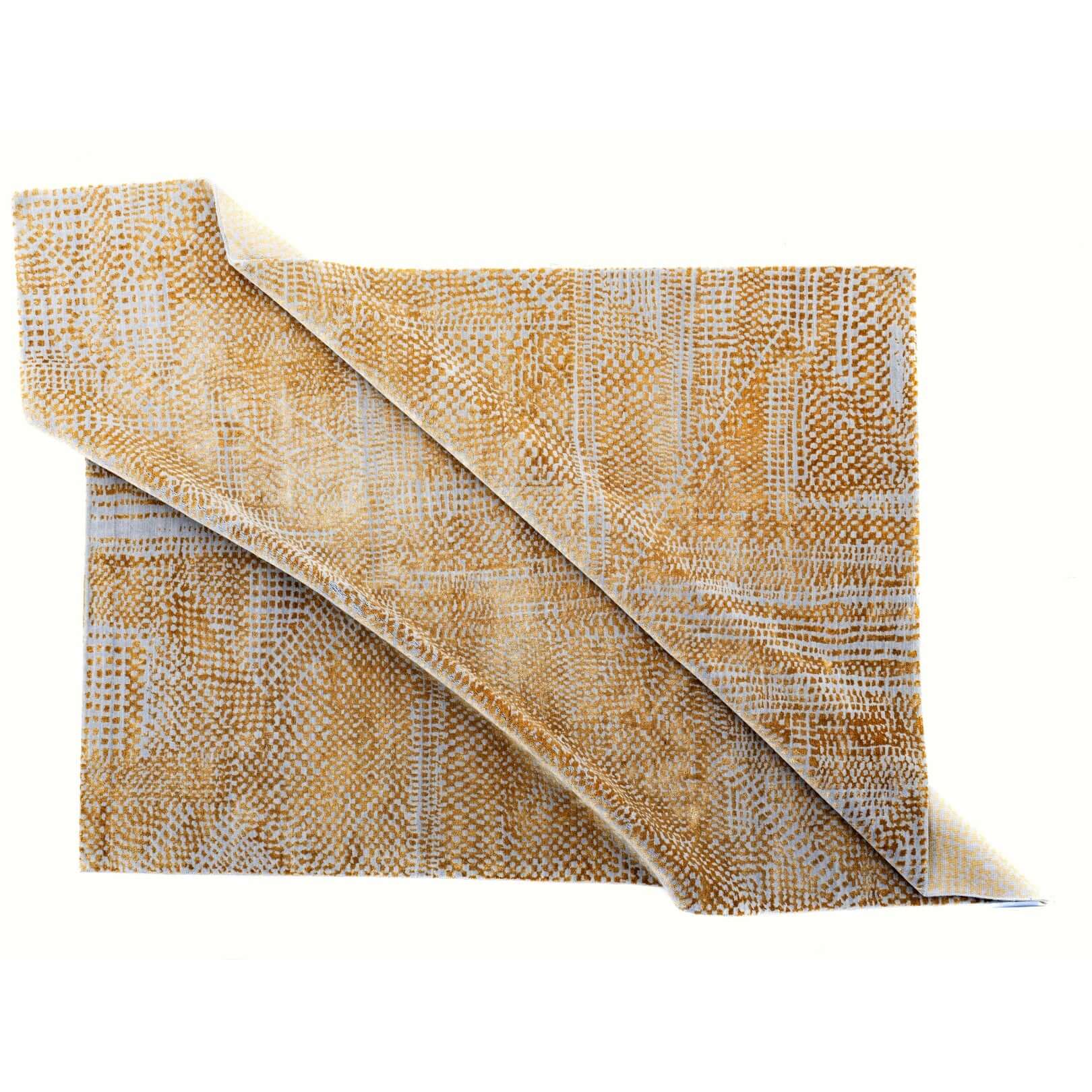 M O R I T Z luxury handmade rug by Cherom in bamboo silk and New Zealand wool.