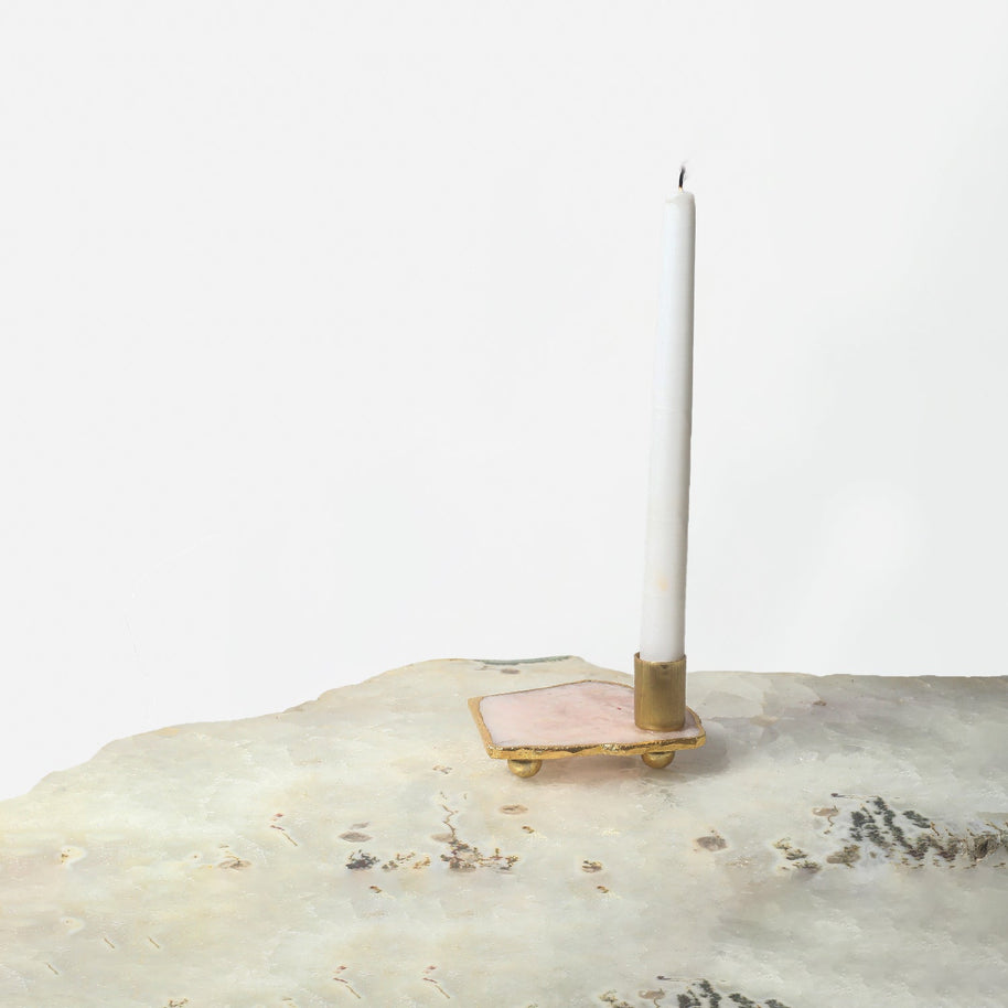 Semi Precious Candle Holder