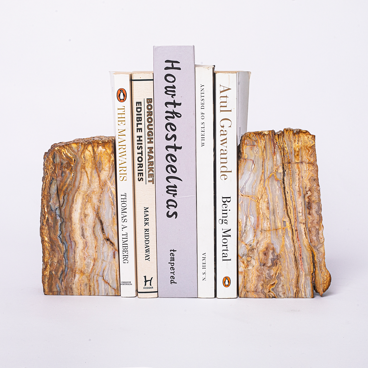 Semi Precious Bookend Set