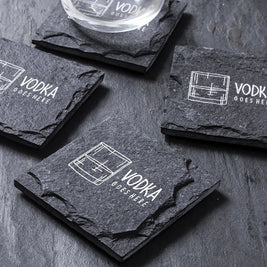 Engraved Slate Coaster - Set of 2
