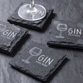 Engraved Slate Coaster - Set of 2