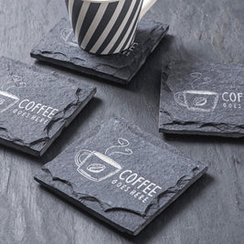 Engraved Slate Coaster - Set of 2