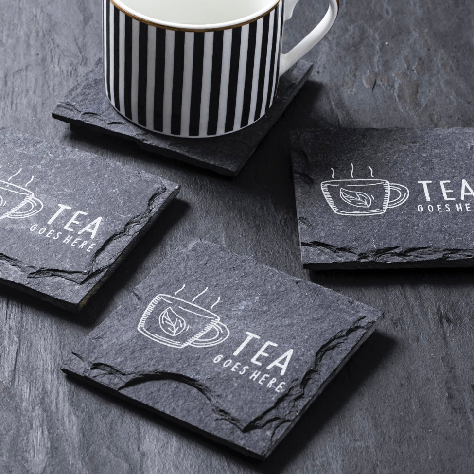 Engraved Slate Coaster - Set of 2