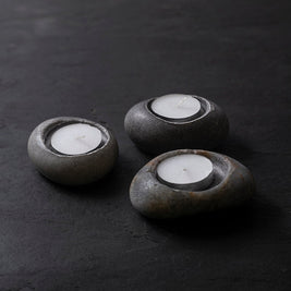 Pebble Tea Light Holder