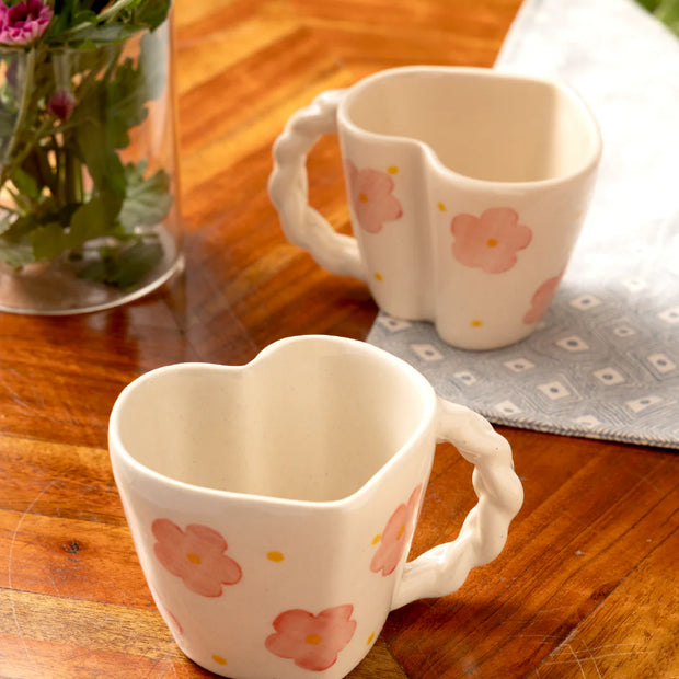 Dil Mil- Heart Shape Mug (Set of 2)