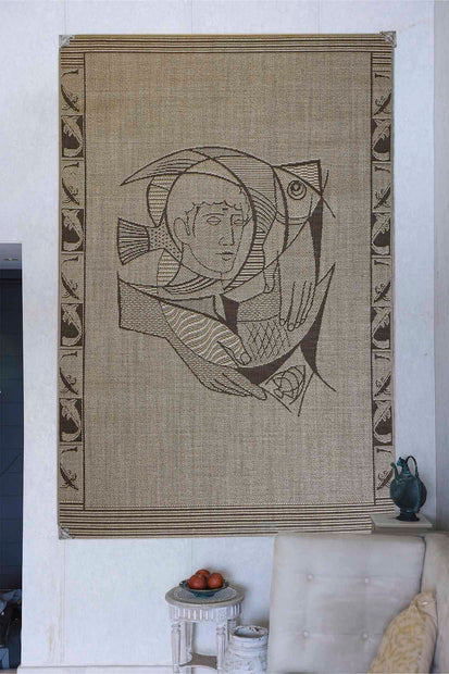 Arayan Beige Sisal 6x9 feet Rectangle Rug