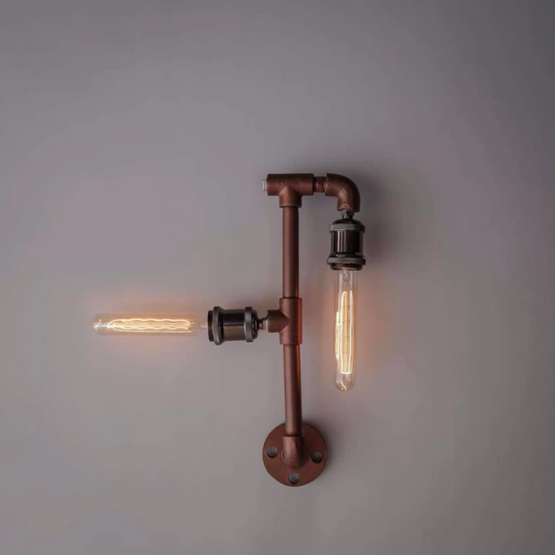 TPF102 STEAMPUNK IRON PIPE LAMP WALL LIGHT FIXTURE