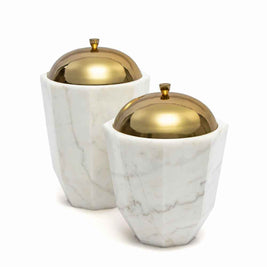 Facet Canisters - Set of Two