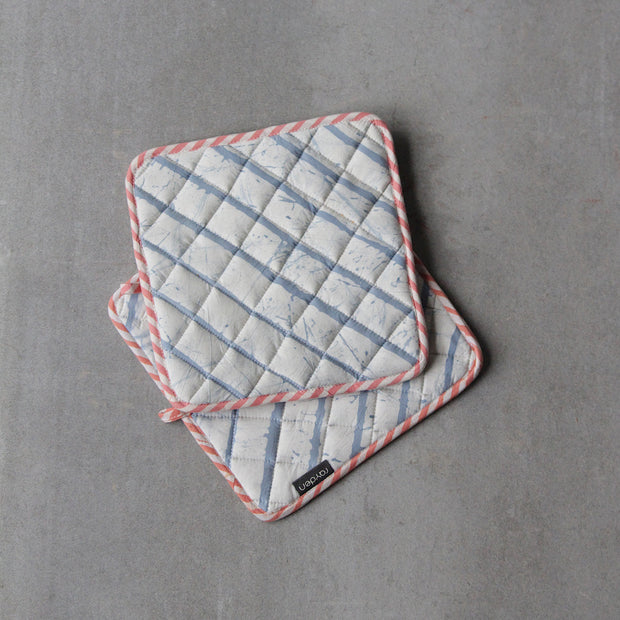 BASIK POP - POT HOLDER - BLUE [Set of 2]