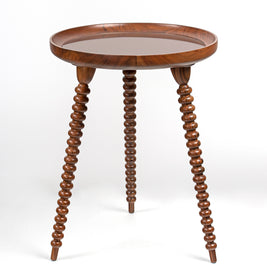 Trio Walnut Side Table