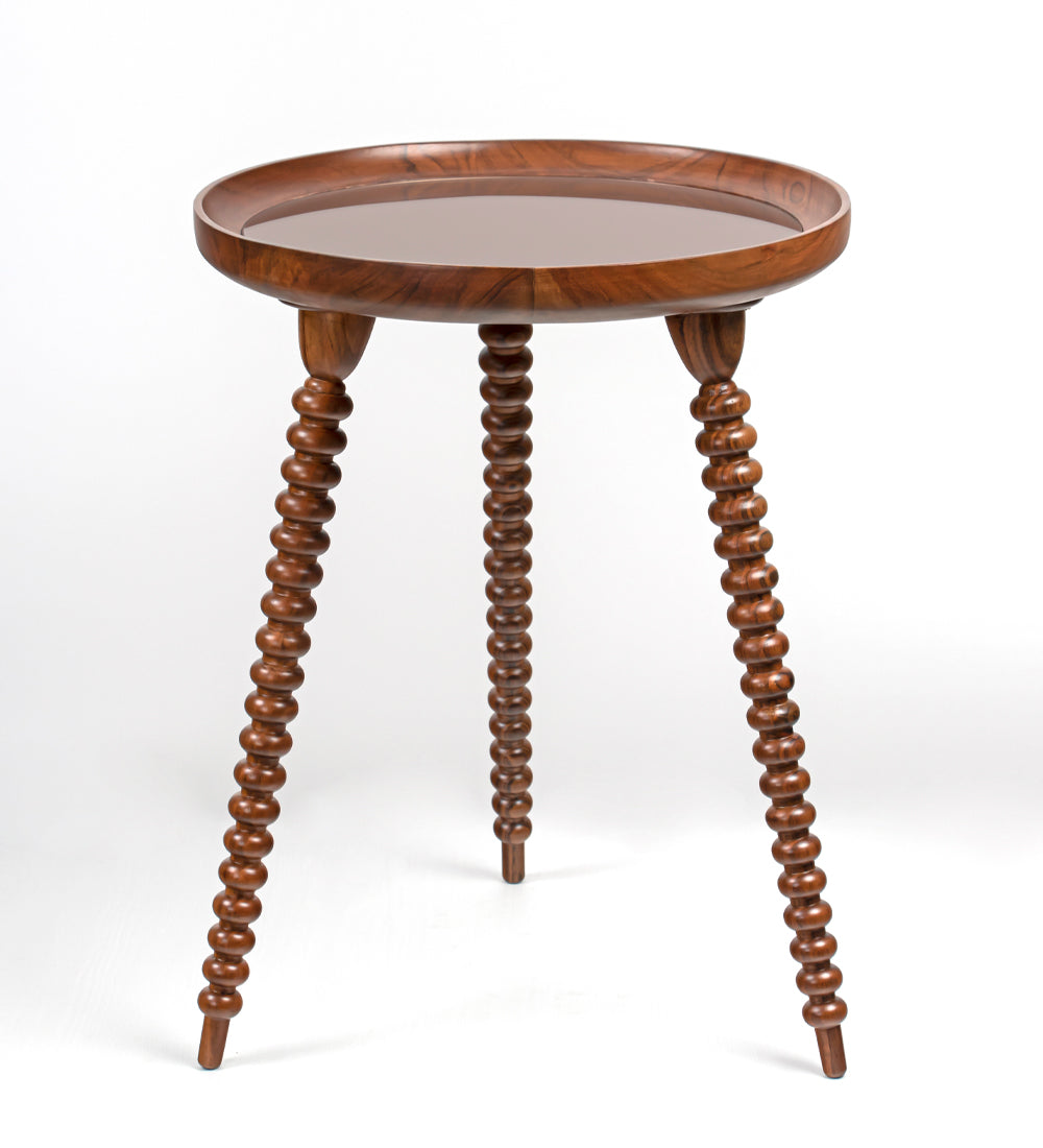 Trio Walnut Side Table
