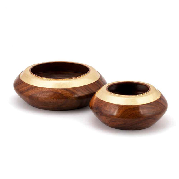 Rosewood Gold Bowl - Set of Two