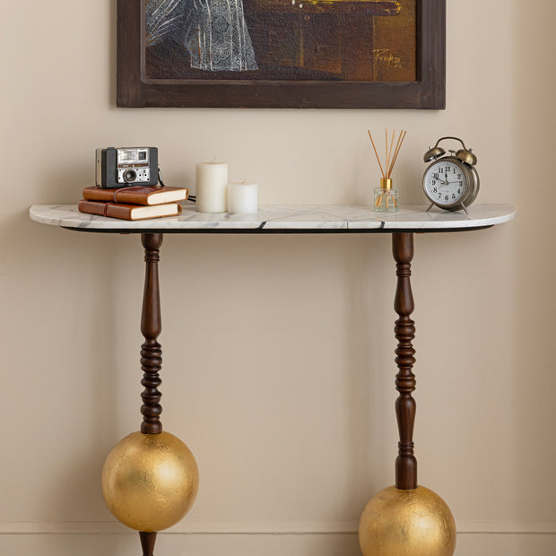 Globule Gold Leafing Console