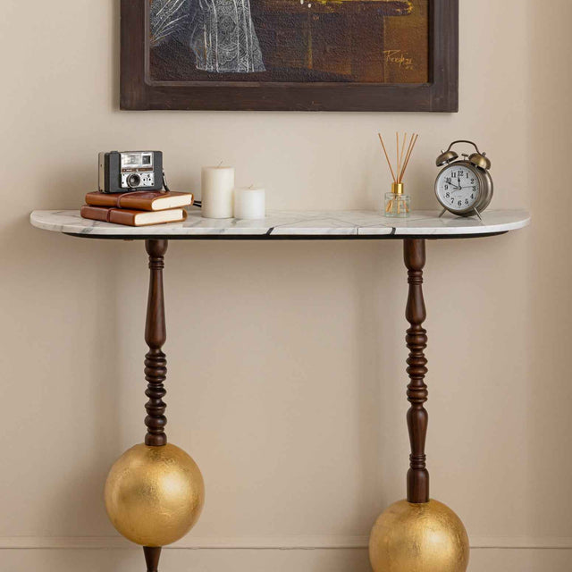 Globule Gold Leafing Console