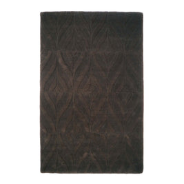 S C U L P T E D - W A V E luxury handmade rug by Cherom, dark wool, contemporary design.
