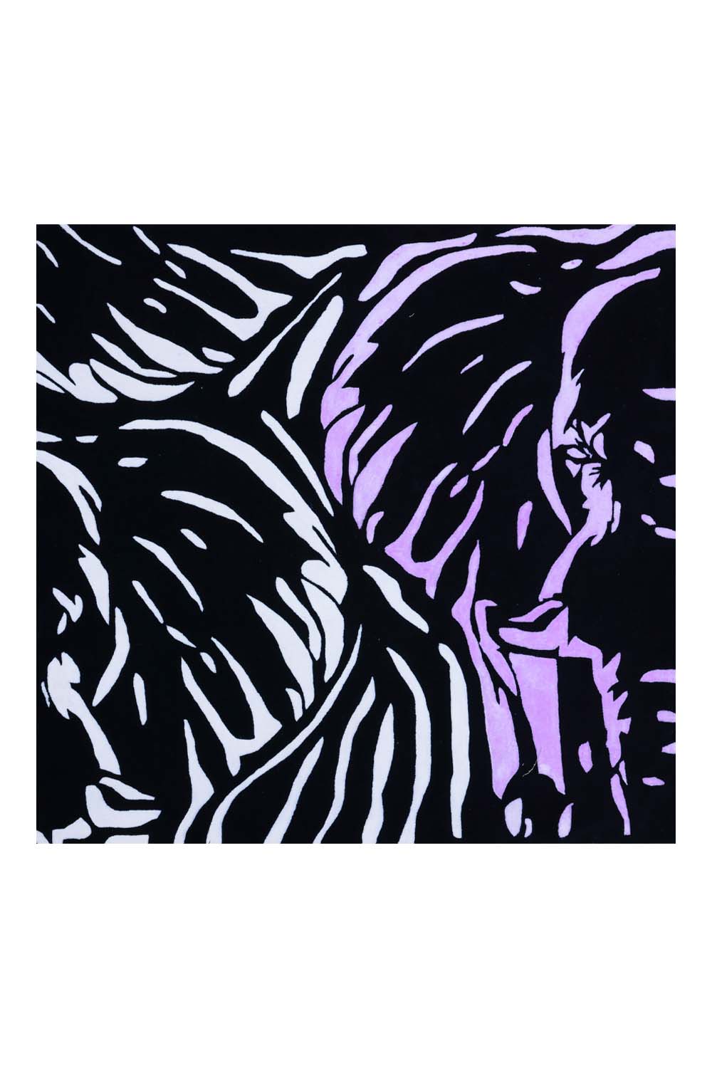 Tusker Black & White NZ Wool 5x5 feet Square Rug - I MEAN DESIGN