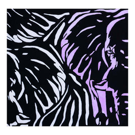 Tusker Black & White NZ Wool 5x5 feet Square Rug - I MEAN DESIGN