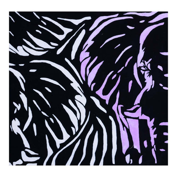 Tusker Black & White NZ Wool 5x5 feet Square Rug - I MEAN DESIGN