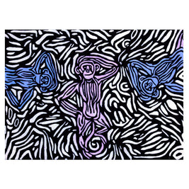 Enigma Black & White NZ Wool 5.5x4 feet Rectangle Rug - I MEAN DESIGN